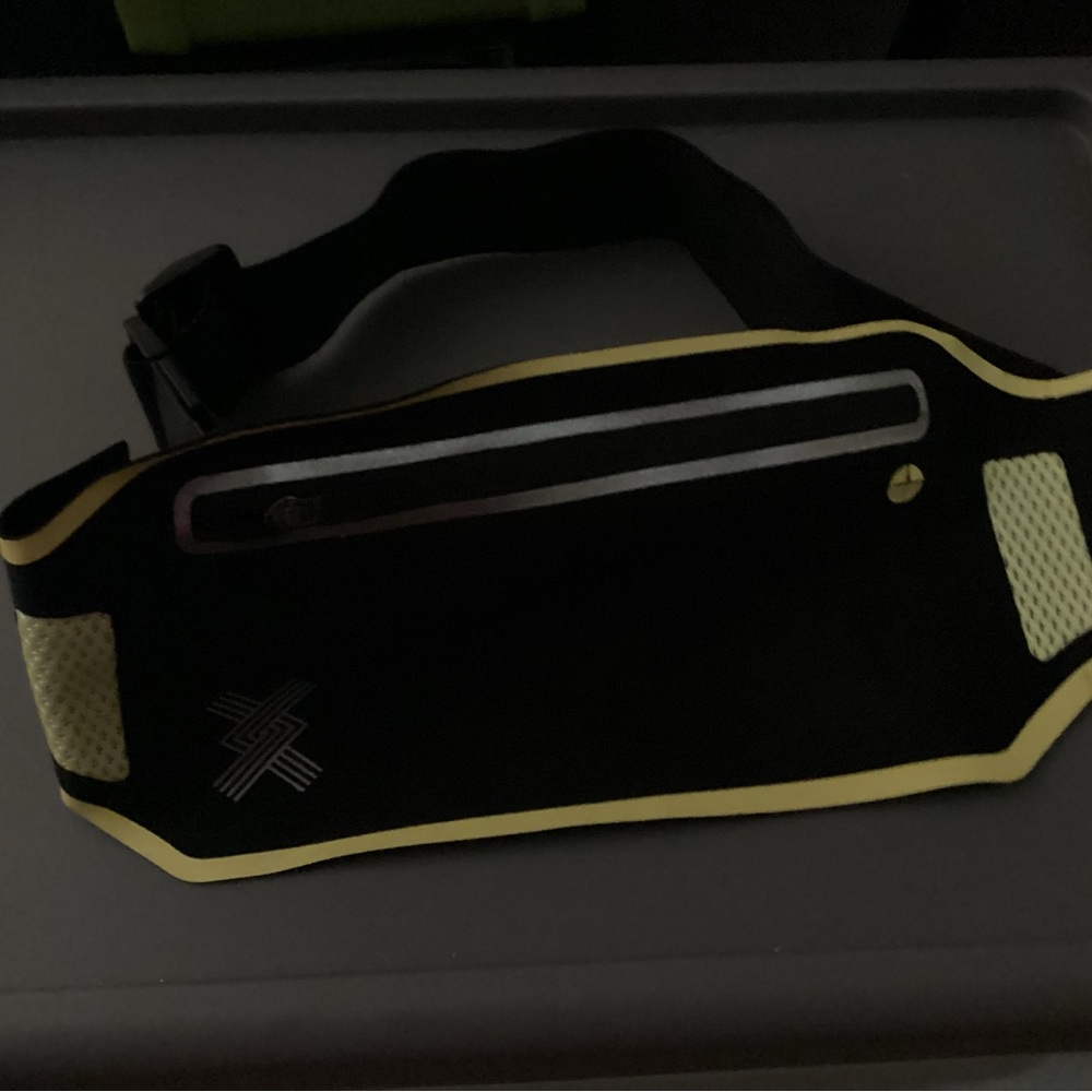 Black and Yellow Running Belt